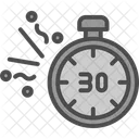 New Year Clock Countdown Icon