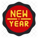 New Year Badge  Icon