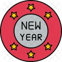 Newyear Badge Tag Label Icon