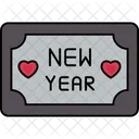 Newyear Badge Tag Label Icon