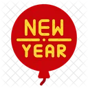 New Year Balloon  Icon