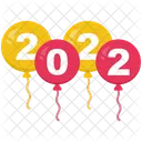 New year balloons  Icon
