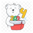 New Year Bear  Icon