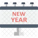 New Year Billboard  Icon