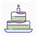 New Year Cake Cake Celebration Icon