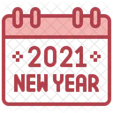 New Year Calendar New Year January Icon
