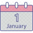 New Year Calendar Calendar Eve Icon