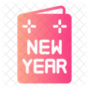 New Year Card Birthday Party Icon