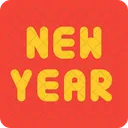 Square New Year Icon