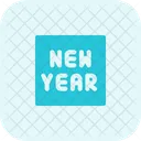 Square New Year Icon