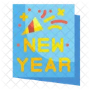 New Year Card Card Greeting Icon