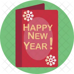 New Year Card  Icon