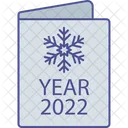 New Year Card Card New Icon