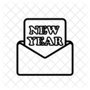 New Year Card Greeting Card New Year Icon