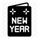 New Year Card Birthday Party Icon