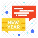 New Year Chat New Year Conversation New Year Message Icon