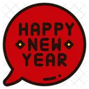New Year Chat  Icon