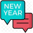 New Year Chat  Icon