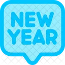 New Year Chat Message Happy New Year Icon