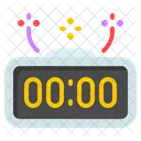 New Year Clock Time Clock Icon