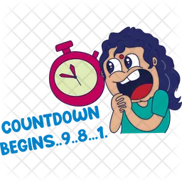 New year countdown  Icon