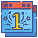 New Year Date  Icon