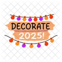 New year decor  Icon