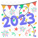 New year decoration  Icon