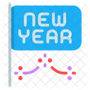 New Year Flags Flag New Year Flag Icon