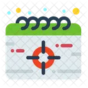 New Year Goal New Year Target New Year Aim Icon