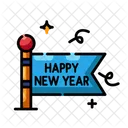 New Year Greeting New Year Celebration Happy New Year Icon