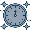 New Year Clock Midnight Icon