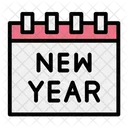 New Year Date Christmas Icon