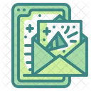 New Year Letter Message Mobile Icon