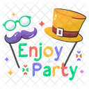Happy New Year Party Icon