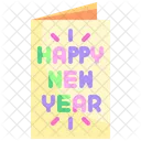 New Year Postcard  Icon
