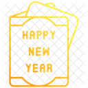 New year s wish card  Icon
