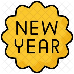 New Year Sticker  Icon