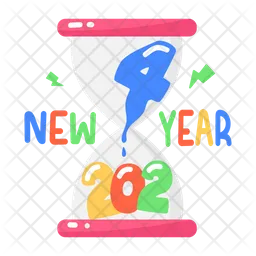 New Year Timer  Icon