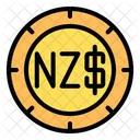New Zealand Dollar Money Cash Icon