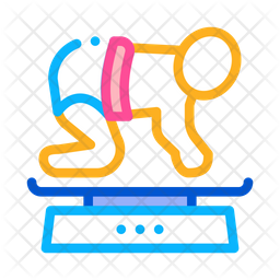 Download Free Newborn Baby Weight Icon Of Colored Outline Style Available In Svg Png Eps Ai Icon Fonts