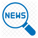 News Search Magnifying Glass Icon