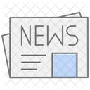 News Lineal Color Icon Icon