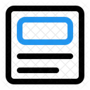 뉴스 신문 저널 아이콘
