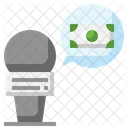 News Reporting Microphone Icon