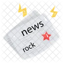 News Rock Newspaper Icon