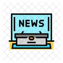 News Anchor Desk Icon