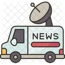 News Van Broadcast Icon