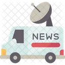 News Van Broadcast Icon