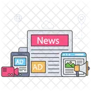 Online News News Ad News Advertisement Icon